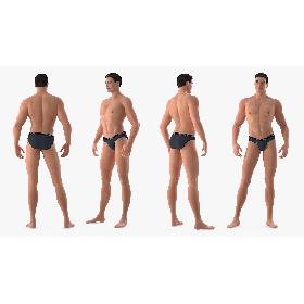 3D Fitness Athletic Man model